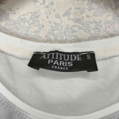 attitude paris ラインストーン クルーネックTシャツ Y2K レディース import:S